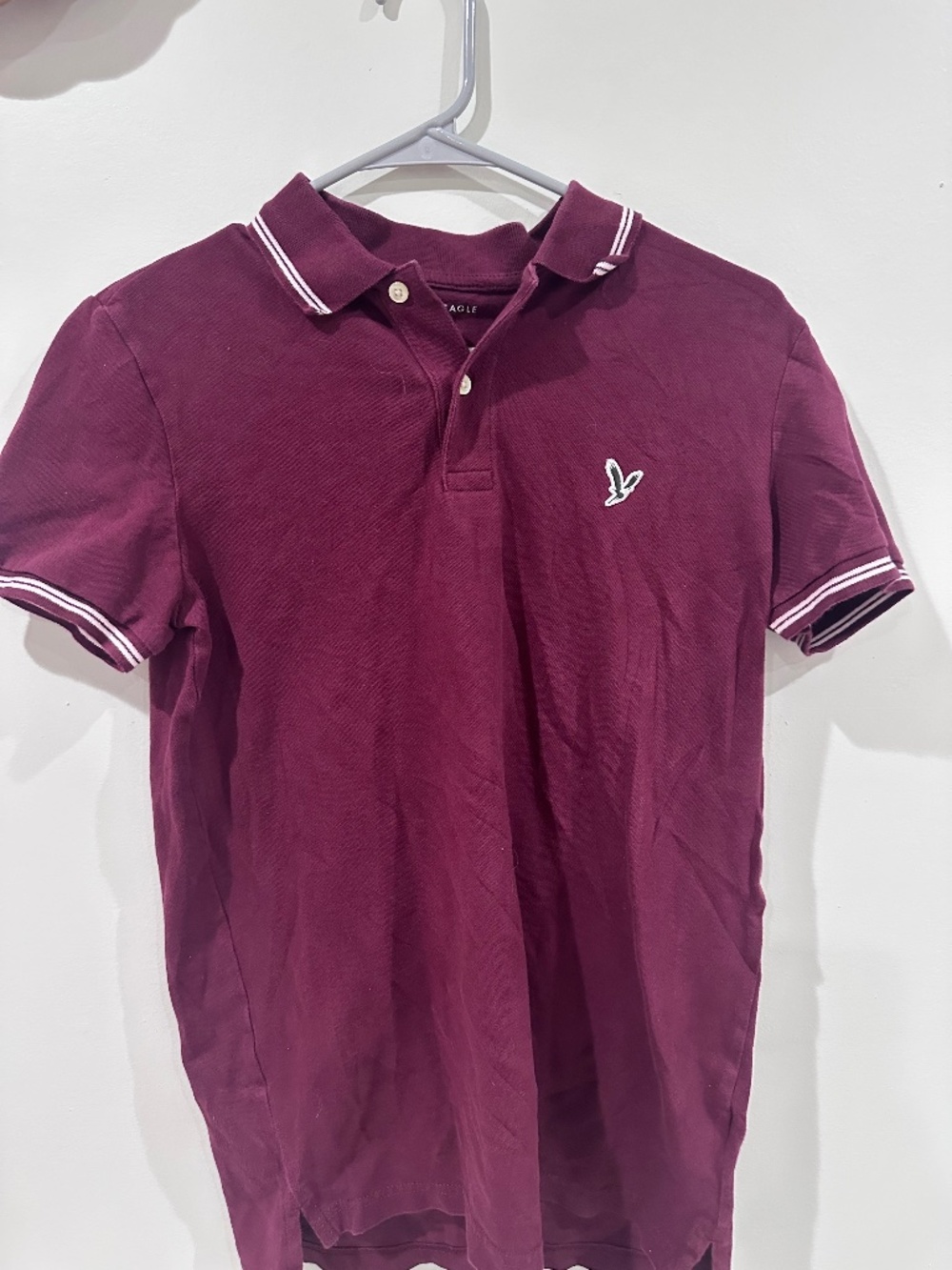 American Eagle Outfitters Red Polo Shirt Men's Small